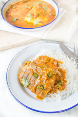 Fish In Curried Coconut Sauce Recipe in Indian Style