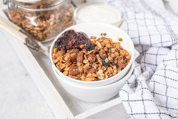 Peanut butter and chocolate chip whole wheat flakes granola reci