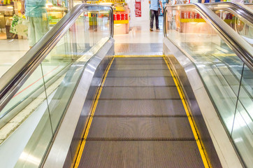 modern escalator in shopping center in the mall 2