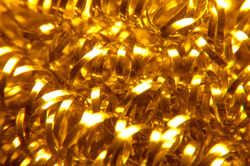 gold color of steel wool for dish washing