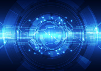 abstract vector hi speed internet technology background illustration