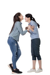 woman with her friend