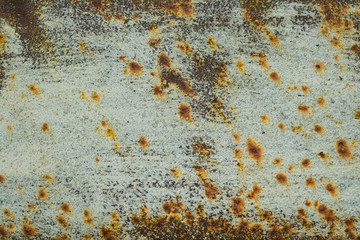 Rusty painted metal