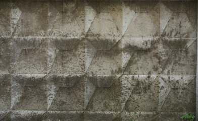 Old painted concrete with decal