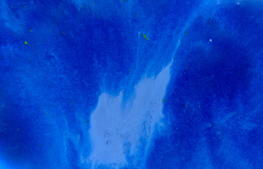 Dark blue liquid background. Marbled pattern. Acrylic surface