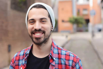 Portrait of a young latin man.