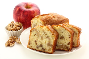 林檎と胡桃のパウンドケーキ