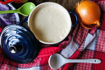 Healthy dinner, vegetable soup