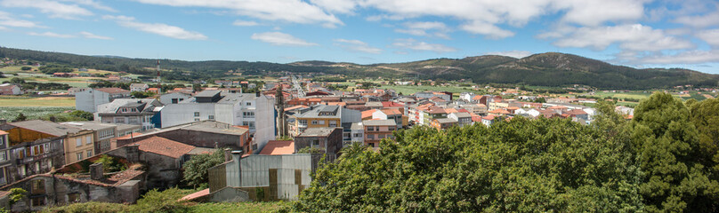 Fototapeta na wymiar Panorama Vimianzo Galicien (Galicia) Spanien