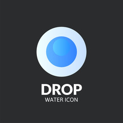 Drop logo template