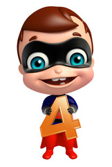 cute superbaby with 4 Digit