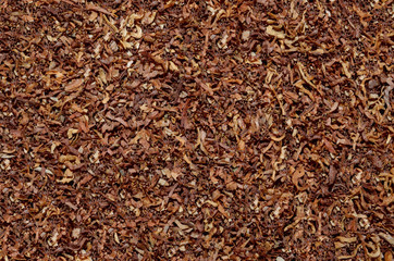cured tobacco, cut into strips, background, texture, pattern