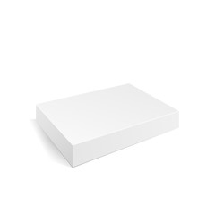 Box blank. White package. Mock up for your design.