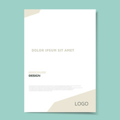 Brochure design empty template. Leaflet layout. Printable flyer.