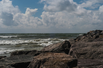 Fototapeta na wymiar Beach in Denmark on the North Sea 