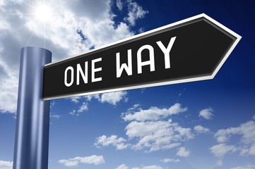 One way signpost
