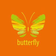 vector butterfly logo