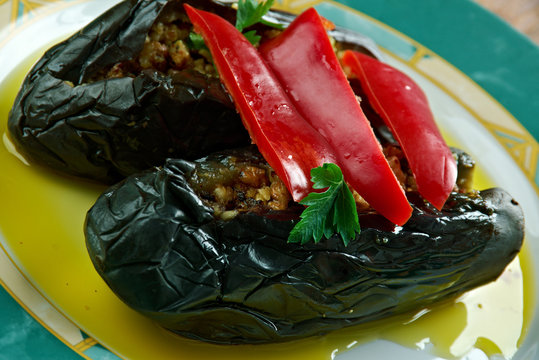 oil cured eggplants.