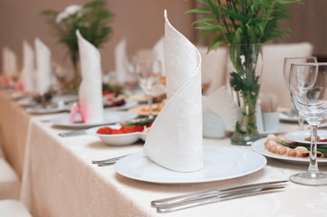 wedding banquet in a restaurant
