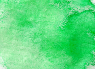 Watercolor green texture that was create by drawing by a brush