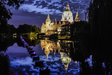 Obraz premium Rathaus Maschteich