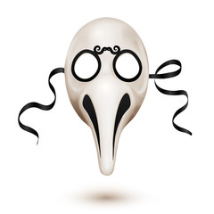 Traditional Venetian carnival mask - doctor plague
