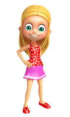 Kid girl with Funny pose