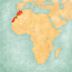 Map of Africa - Morocco