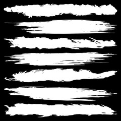 Graffiti white banners collection of symbols