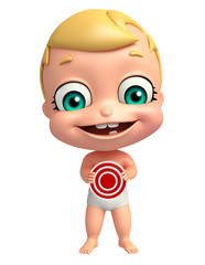 cute baby with Target board