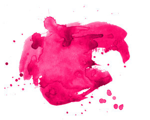 Colorful abstract watercolor texture with splashes and spatters. Modern creative watercolor background for trendy design.