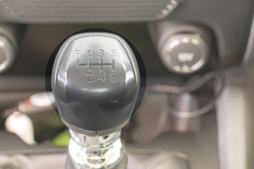 Manual 6 Speed Gearstick in a car