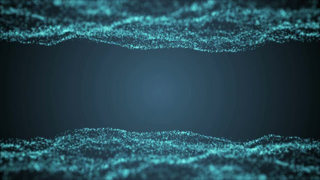 Vector blue waves with light showing through. Opening intro title animation rippling waters. Ultra High Definition 4K seamless loop video.