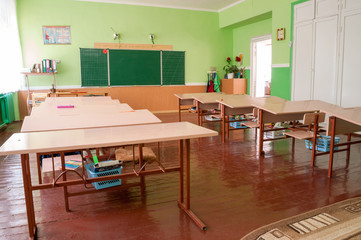 The class of kindergarten for children's education