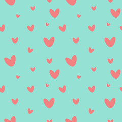 Hearts seamless pattern. Vector illustration, eps 10