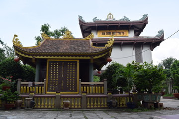 Obraz premium old temple in Ho Chi Minh city, vietnam
