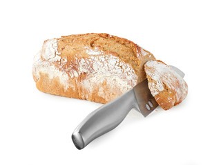 home baked bread closeup