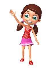 kid girl with Funny pose