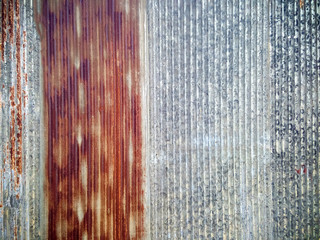 Surface of zinc and rusty