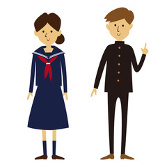 学生 イラスト　　　　　　　　　