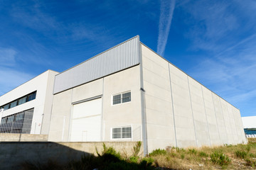 Fototapeta na wymiar Exterior industrial warehouse