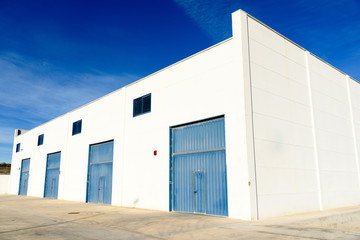 Exterior  industrial warehouse