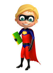 Superboy with Book