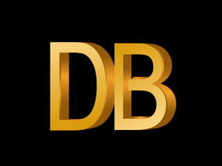 DB Initial Logo for your startup venture