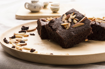 brownie in dish