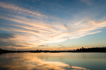 Fototapeta na wymiar colorful sky at sunset background