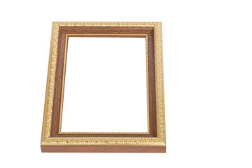 Picture frame isolated on the white background