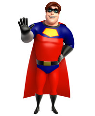 Superhero with Stop pose