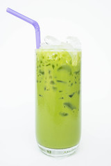 Green tea with milk ,The refreshing taste sweet