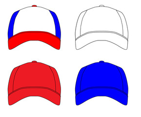 Set Of 4 Baseball Caps